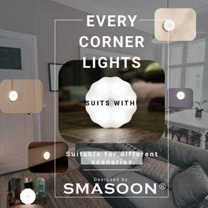 Kablosuz insan vücudu indüksiyon manyetik gece lambası şarj Led küçük sevimli Led gece lambası lamba kapalı hareket sensör ışıkları - Product Image 4