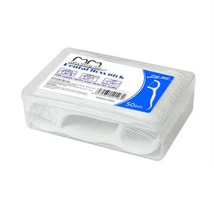 Vente en gros AJ B-06 30/50/100 pièces Cure-dents jetables à la menthe en PE pour orthodontie, fil dentaire résistant en boîte pour le nettoyage des dents ISO CE - Product Image 1