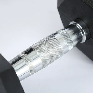 Mancuerna Hexagonal de Hierro Fundido Recubierta de Goma de Alta Calidad para Entrenamiento de Fuerza en Casa, Peso Ajustable de 2.5kg-25kg, Antideslizante - Product Image 4
