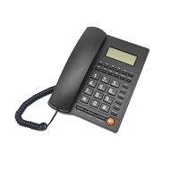 Téléphone fixe filaire avec identification de l'appelant, 10 touches de mémoire, haut-parleur, recomposition rapide, téléphone de bureau PBX pour le bureau et la maison
