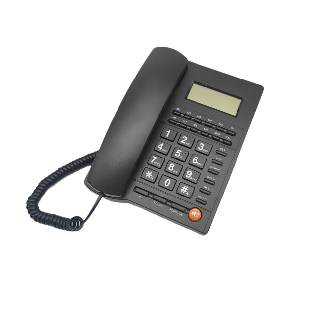 Corded Landline Telephone Caller ID 10 Memory Keys CE Speakerphone Quick Redial Desktop PBX Phone for Office and Home