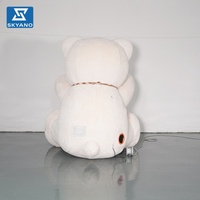 Modèle de mascotte gonflable floqué personnalisé en forme d'ours de dessin animé pour la publicité commerciale extérieure, les événements et la décoration paysagère