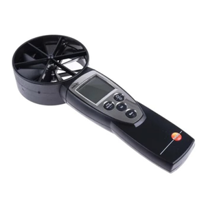 Anemómetro de palas Testo 417 original de gran venta con palas integradas de 100 mm, rango de velocidad del aire de 0,3-20 m/s, (0,1 + 1,5 % Mv) Ac Tes - Product Image 4