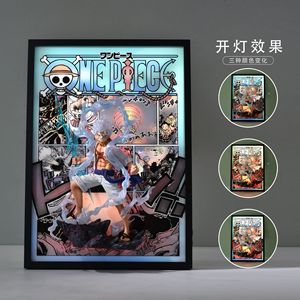 Nika <span class=keywords><strong>luffy</strong></span> <span class=keywords><strong>Gear</strong></span> <span class=keywords><strong>5</strong></span> gist หุ่นอะนิเมะกรอบ<span class=keywords><strong>3D</strong></span> สเตอริโอหนึ่งชิ้นขนาด44*32ซม. ของขวัญที่ดีที่สุดสำหรับหุ่นเครื่องประดับ - Product Image 3