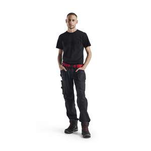 BLAKLADER - 152216459956D104 Craftsman <b>trousers</b> 4-way <b>stretch</b> <b>Black</b>/Red - EAN 7330509724293 <b>WORK</b> <b>TROUSERS</b> CARGO <b>WORK</b> <b>TROUSERS</b> - Product Image 3