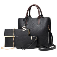 Ensemble de sacs à main en cuir PU pour femmes, sacs à main de marque pour dames, portefeuilles, produits de luxe, vente en gros