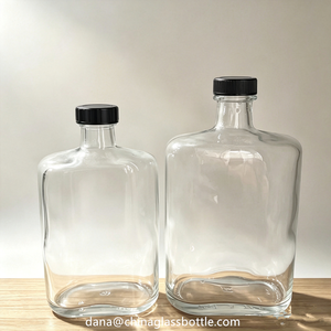 Bouteilles en verre vides de 250 ml pour <span class=keywords><strong>l</strong></span>'emballage du whisky / du rhum noir / du brandy / de la liqueur d'<span class=keywords><strong>érable</strong></span> / de la vodka / du <span class=keywords><strong>gin</strong></span> / de la tequila / du diffuseur d'arômes - Product Image 6