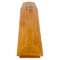 Ataúd Ecológico Biodegradable de Madera Estilo Europeo Sdd Tmall, 187x56x28cm, 220 Pulgadas Cúbicas, para Entierro