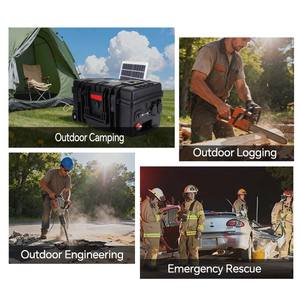 Batteria di Accumulo per Energia Solare Power <span class=keywords><strong>Station</strong></span> Portatile con Inverter Batterie agli Ioni di Litio LiFePO4 da 12.8V - Product Image 6