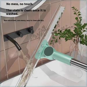 <span class=keywords><strong>Balai</strong></span> d'<span class=keywords><strong>essuie</strong></span>-glace magique en silicone à poils doux pour la salle de bain, tête en plastique - Product Image 3