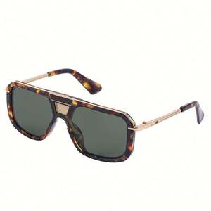 Gafas de Sol Cuadradas Retro de Doble Puente 2022, Montura Grande de Metal para Hombre y Mujer - Product Image 5