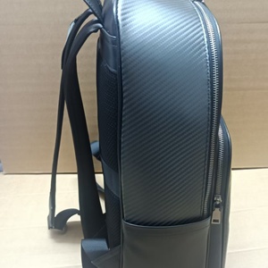 Boshiho Carbon Fiber <b>Backpack</b> Genuine Leather <b>Big</b> <b>Backpack</b> Purse for Men - Product Image 4