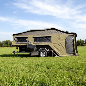 Remorque de camping familiale de luxe à pliage arrière entièrement fermée au design unique - Product Image 1