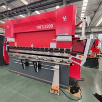 Máquina de Doblado de Placas Electrohidráulica 170T 3200mm, Sistema CNC ET16, Equipo de Plegado de Acero Inoxidable, Certificación CE, Superventas