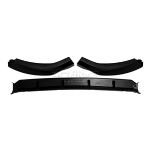 Pièces automobiles Haosheng, becquet de pare-chocs avant, plastique, aspect fibre de carbone, 3 sections, becquet avant pour <span class=keywords><strong>Peugeot</strong></span> <span class=keywords><strong>Partner</strong></span>, portes latérales, <span class=keywords><strong>2023</strong></span>+ - Product Image 5