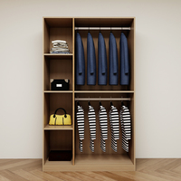 Armoire de chambre à coucher de haute qualité, armoire de rangement moderne pour vêtements, meuble écologique ENF, facile à installer