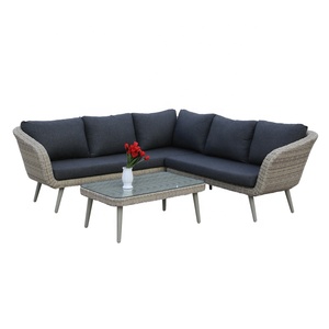 Elegante Set <span class=keywords><strong>da</strong></span> <span class=keywords><strong>Giardino</strong></span> Moderno in Rattan Sintetico <span class=keywords><strong>Bianco</strong></span> con Telaio in Alluminio, Resistente alle Intemperie, Divano per Esterni - Product Image 1