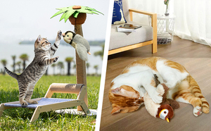 Juguetes para Gatos, Pájaro Interactivo con Alas Móviles y Sonido, Sin Vuelo, con Catnip, para Gatitos o Perros Pequeños - Product Image 5