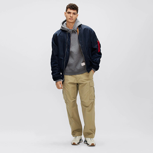 Blouson aviateur MA-1 surdimensionné pour homme, streetwear tactique, manteau d'hiver rembourré - Product Image 6