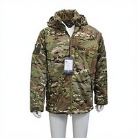 Veste tactique d'hiver VANDA Multicam Camouflage, coupe-vent respirante durable, manteau à capuche isolé pour la randonnée et le camping