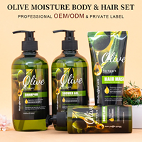 Professionele salon olijfolie haarshampoo conditioner natuurlijke herstellende voedende shampoo en conditioner voor beschadigd haar