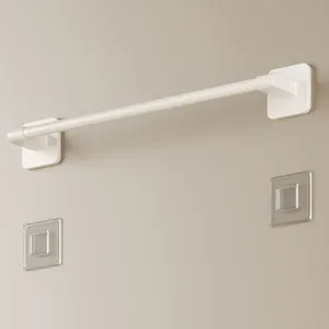 Porte-serviettes en aluminium de qualité supérieure 30CM/40CM, support mural adhésif pour serviettes, organisateur de salle de bain à forte capacité de charge - Product Image 3