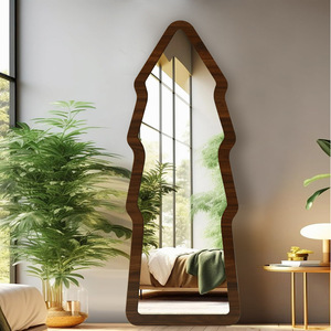 Modern MDF Full-Length <strong>Mirror</strong> <strong>Pine</strong> Shaped Anti-Drop Explosion-Proof Thickened Wall-Mounted Decorative <strong>Mirror</strong> - Product Image 4