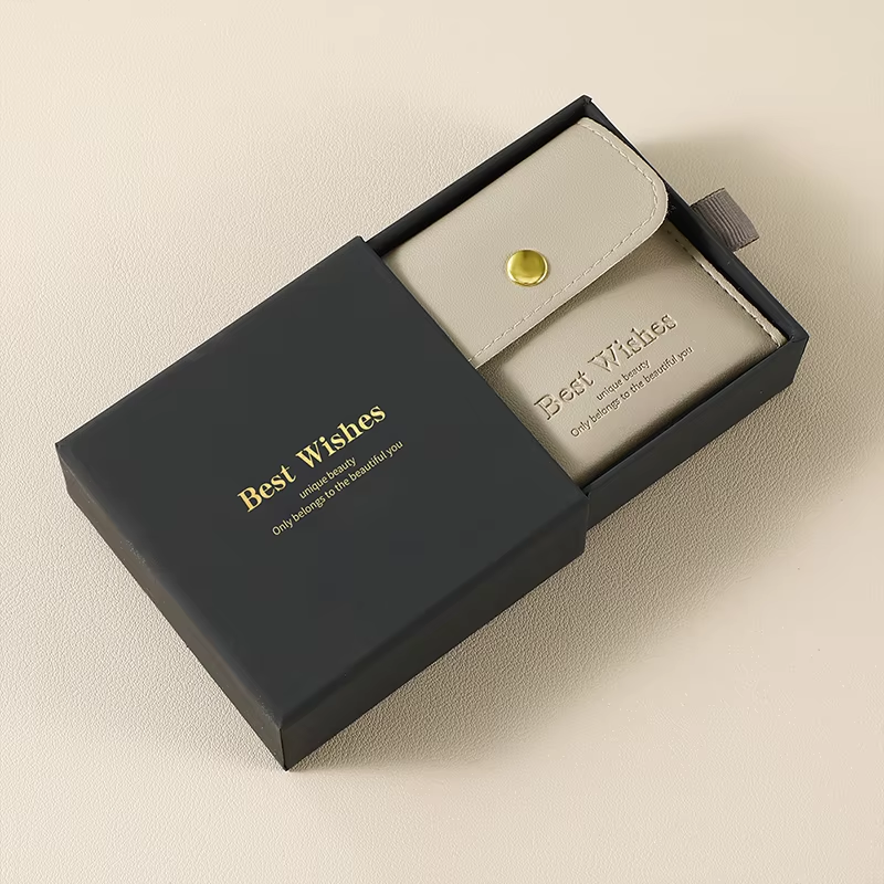 Grey box with PU pouch