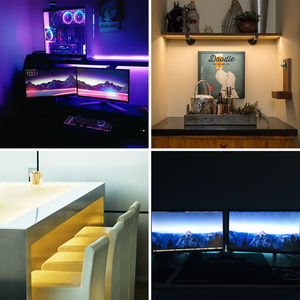 Bande lumineuse LED dimmable alimentée par batterie 3V, étanche IP65, haute luminosité, DC12V 24V, SMD2835 3528, 60 LED/m - Product Image 5