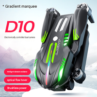 Drone D10 sans balais avec évitement d'obstacles, flux optique, ESC, photographie aérienne 4K, quadricoptère RC, livraison aux États-Unis en 7 jours