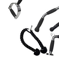 Beadia BJI1104 Poignée de machine à câble en alliage d'acier pour lat pulldown, accessoire V-Bar pour triceps avec poignée en caoutchouc, accessoire d'exercice de gym