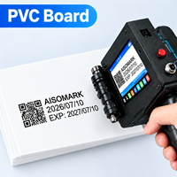 Imprimante jet d'encre portable automatique Aisomark, hauteur d'impression 1/2 pouce, encre à séchage rapide pour cartes, date d'expiration, numéro de lot, code QR