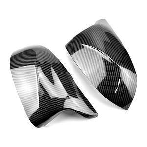 Coques de rétroviseurs Bmw, texture carbone noir brillant, ensemble complet pour X3 X4 X5 F15 F25 F26 2014 2017, matériau ABS - Product Image 5