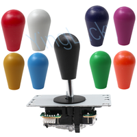 Sanwa Classic Oval Ball Arcade Joystick 4/8 Way Stick Contrôleur de jeu pour console Pandora et armoire d'arcade Méthode de paiement des pièces