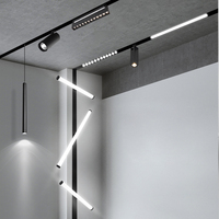 Nouveau design, éclairage d'intérieur encastré moderne 12w 25w 30w 45w, éclairage de piste Led magnétique linéaire Commercial domestique 48v