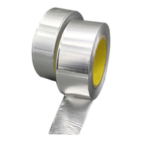 Ruban adhésif en aluminium imperméable haute résistance activé par l'eau pour conduits CVC, sans doublure, argenté, protection UV