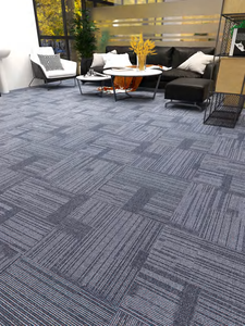 Alfombra Decorativa Ecológica de PP de Último Diseño, Alfombra Comercial para Oficina, Baldosas de Alfombra de Alta Densidad Resistentes al Fuego - Product Image 3