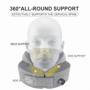 <span class=keywords><strong>Almohada</strong></span> de viaje en forma de U inflable automática portátil caliente almohadas de cuello de oficina de coche de avión de poliéster - Product Image 2