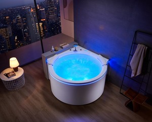 2025 nouveau Design 1.5m trempage <span class=keywords><strong>Spa</strong></span> baignoire circulaire cascade coin Massage bain à remous pour salle de bain intérieure pour appartement Villa <span class=keywords><strong>maison</strong></span> - Product Image 1