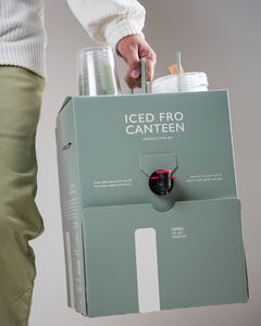 定制新型阿拉伯咖啡吧台 HORECA 咖啡纸杯架，带冰格和杯架，可外带冷饮，Gahwa 咖啡袋装 - Product Image 2