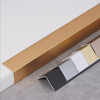 Vente en gros de profilé d'angle en L en usine de carrelage en forme d'angle en L en aluminium
