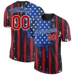 Chemises de sport en polyester à séchage rapide pour hommes de style américain, impression personnalisée, événement promotionnel, maillot de course personnalisé, chemise de sublimation - Product Image 6