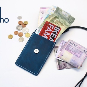 Boshiho - Correa Personalizable de Cuero Genuino Crazy Horse, Cordón Desmontable para el Cuello, Porta Tarjetas, Porta Identificaciones, Porta Credenciales, Todo en Uno - Product Image 3