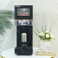 Machine de scellage de bouteilles en plastique et de canettes en aluminium FEST, sans rotation, pour le scellage de canettes