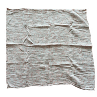 Couverture bébé en coton mousseline 100x100cm (40x40 pouces) 200TC, légère, toutes saisons, luxe, pur coton, personnalisable