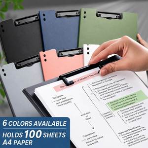 A4 PP Clipboard <b>Document</b> <b>Bag</b> Thickened File Folder Storage Organizer for School Office Supplies - Product Image 2