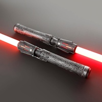 Nexussabers Satele Shan Led Pogo Pin Core Aluminium Alloy Polycarbonate Double Blade Lightsaber Smooth Swing Lock Blaster Sound