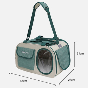 <b>Cat</b> & Dog Pet Carrier PC Material Portable Lightweight Large Capacity Stress-Resistant Double Shoulder <b>Backpack</b> - Product Image 6