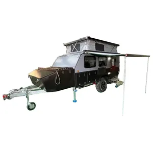 Meet Australian Standard 14FT Off road hybrid aluminium caravan Camping Camper Trailer manufacturers