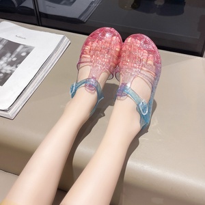 Nouvelles sandales de plage unisexes pour enfants, style européen et américain, sabots à bout fermé, sandales en gelée, chaussures romaines simples pour bébés - Product Image 6